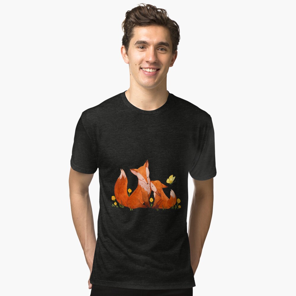 Fox T-Shirt Collection T-Shirt Black/Orange L - Muziker