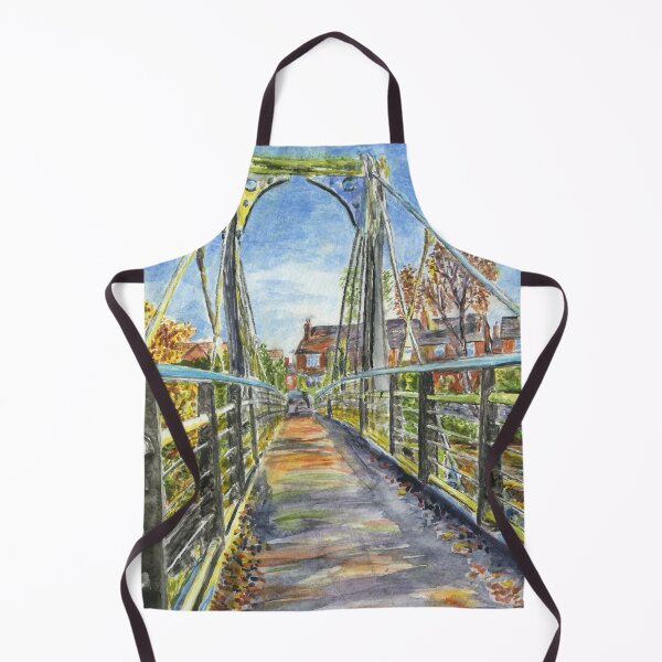 Item preview, Footbridge near Northwich Rowing Club in Autumn designed and sold by LymphomaLass.