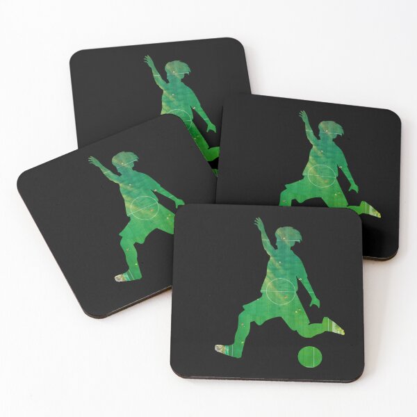 Item preview, Soccer Player And Ball Football Field Gift Idea Sticker designed and sold by gloria1os.