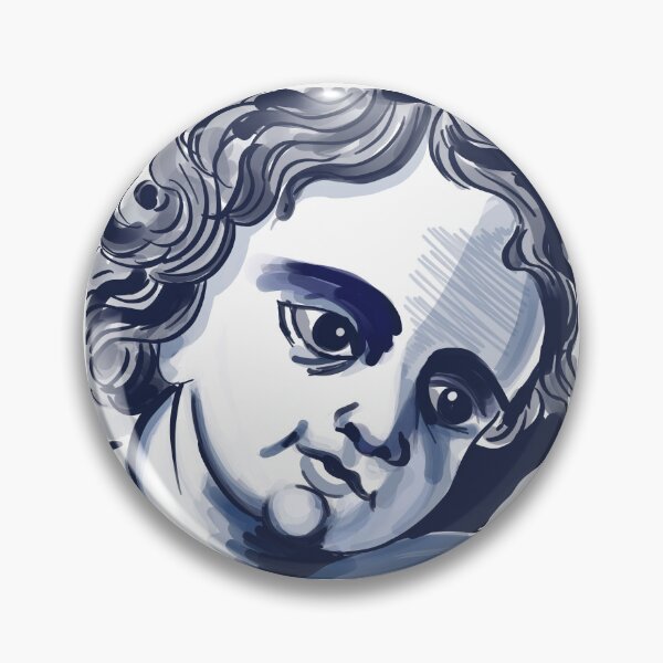 Item preview, Portuguese blue angel tile | Portuguese art designed and sold by MartaCrokis.