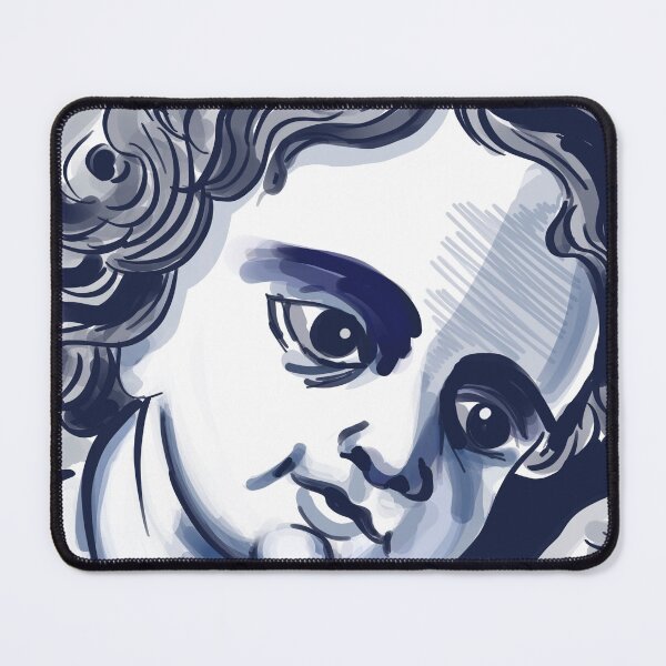 Item preview, Portuguese blue angel tile | Portuguese art designed and sold by MartaCrokis.