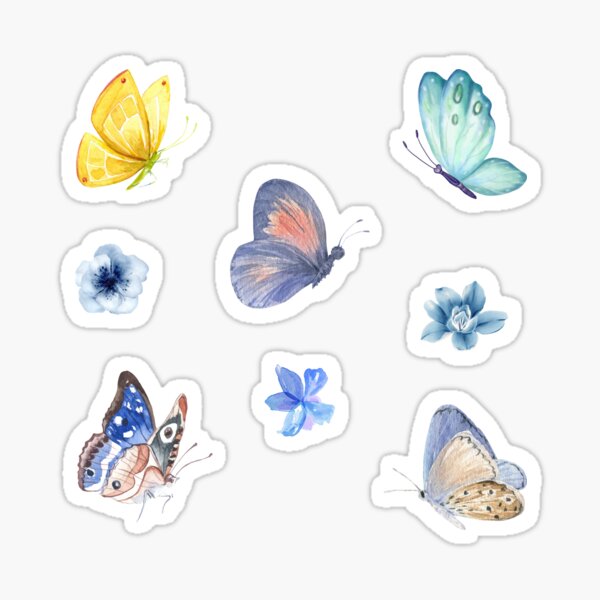 Item preview, Watercolor Butterflies and Flowers designed and sold by silviaol.