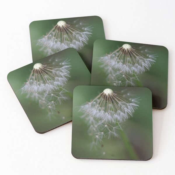 Item preview, White dandelion on green background designed and sold by olena2552.