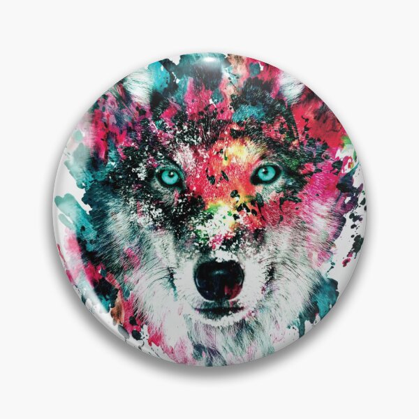 Item preview, wolf face designed and sold by Laaydi.