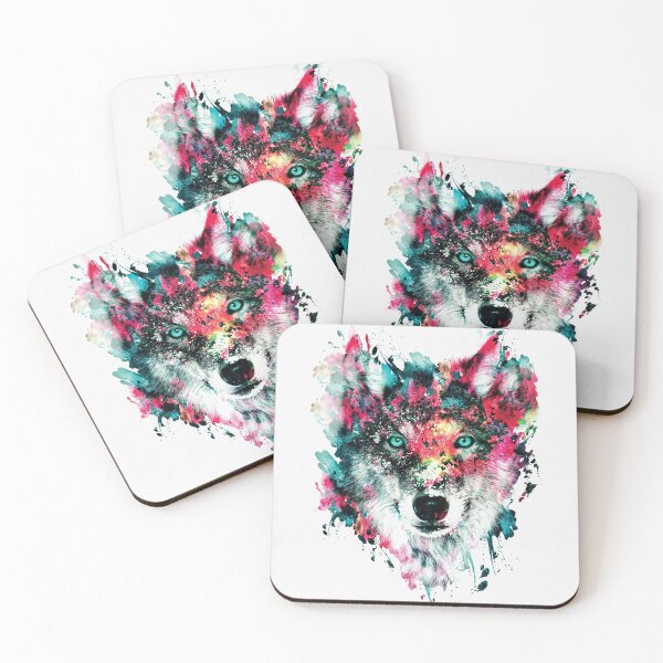 Item preview, wolf face designed and sold by Laaydi.