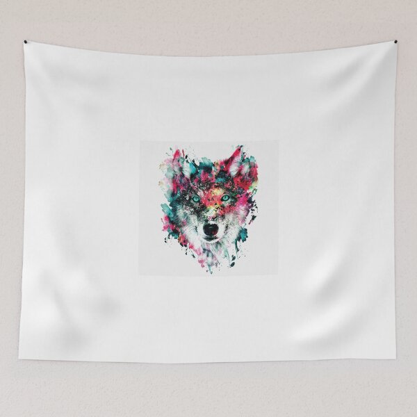 Item preview, wolf face designed and sold by Laaydi.