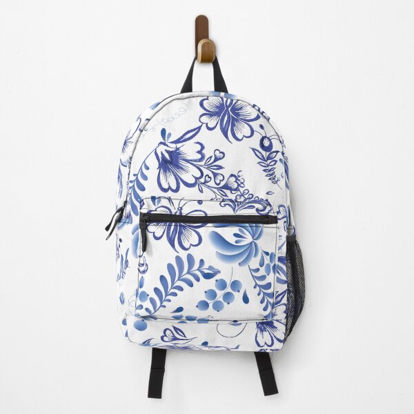 Item preview, Blue flowers. Khokhloma. designed and sold by Gold Turtle Lina.