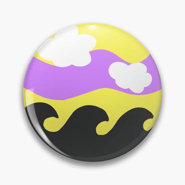 Item preview, Subtle nonbinary pride landscape designed and sold by SimplyHilarious.
