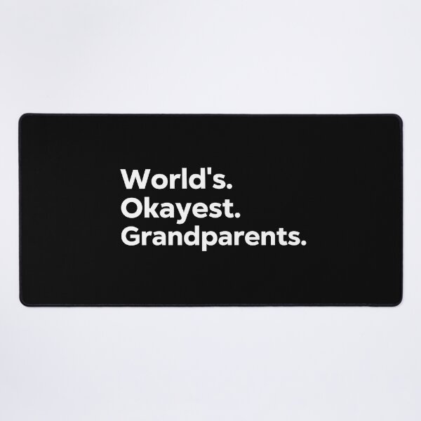 Item preview, World's Okayest Grandparents designed and sold by kindxinn.