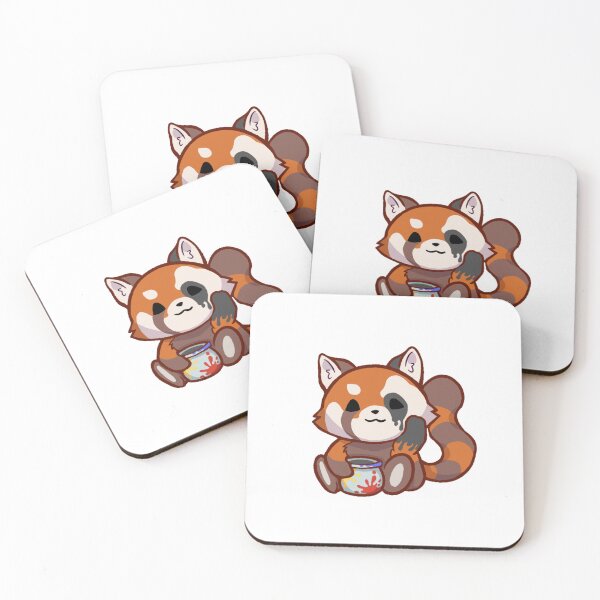 Item preview, Cute Red Panda Sticker designed and sold by 10six.