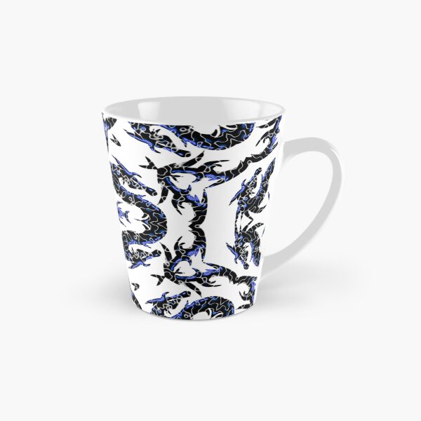 Item preview,  Blue And Black Metallic Mythical Dragon Chinoiserie  designed and sold by DesignLust.