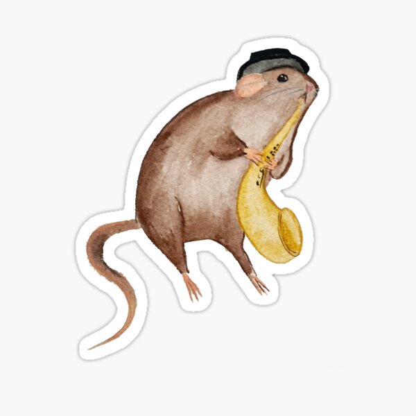 Jazz rat Sticker