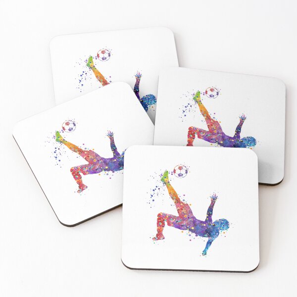 Item preview, Soccer Boy Player Colorful Watercolor Sport Gift designed and sold by LotusGifts.