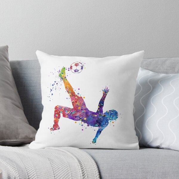 Item preview, Soccer Boy Player Colorful Watercolor Sport Gift designed and sold by LotusGifts.