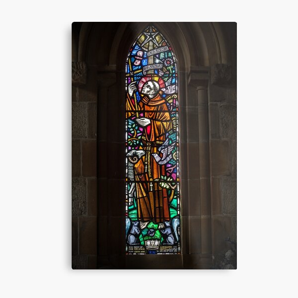 Stained Glass Window Metal Print