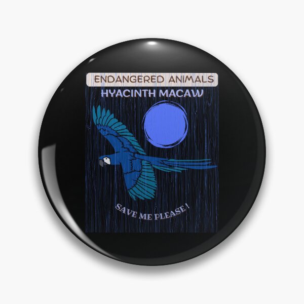 Item preview,  Endangered Animals Hyacinth Macaw designed and sold by yassooarts.