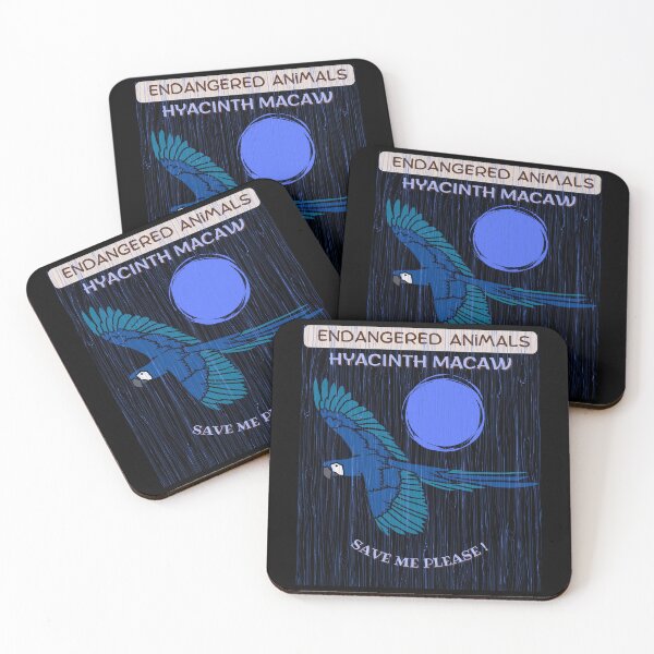 Item preview,  Endangered Animals Hyacinth Macaw designed and sold by yassooarts.