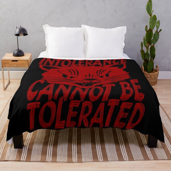 Item preview, Intolerance Cannot Be Tolerated - Punk, Cat, Leftist, Antifascist, Antiracist designed and sold by SpaceDogLaika.