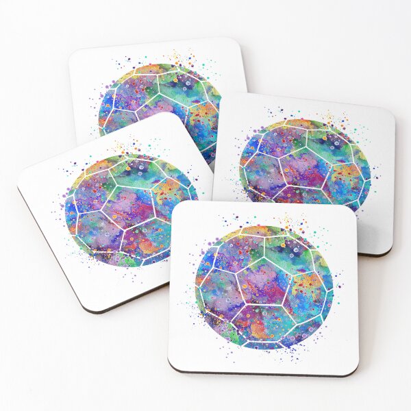 Item preview, Soccer Ball Colorful Watercolor designed and sold by LotusGifts.