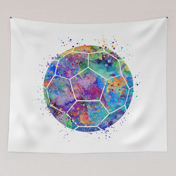 Item preview, Soccer Ball Colorful Watercolor designed and sold by LotusGifts.