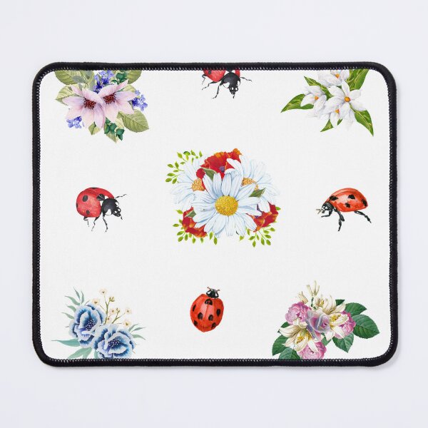 Item preview, Watercolor Summer Flowers and Ladybugs designed and sold by silviaol.