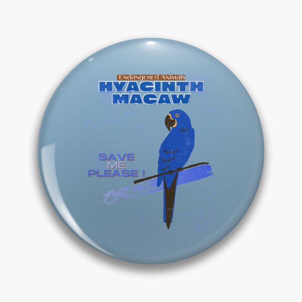 Item preview,  Endangered Animals Hyacinth Macaw designed and sold by yassooarts.