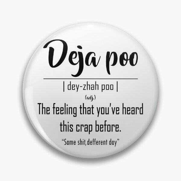 Item preview, Deja Poo Definition - Wall Decor Poster Print - Modern Funny Fine Art Display (White) designed and sold by Humais Store.