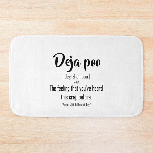Item preview, Deja Poo Definition - Wall Decor Poster Print - Modern Funny Fine Art Display (White) designed and sold by Humais Store.