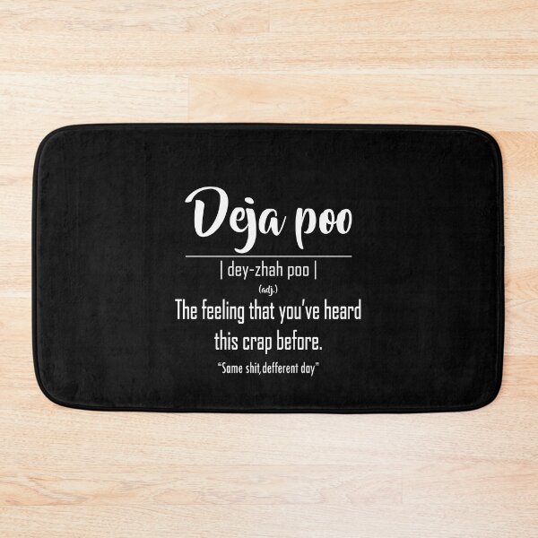 Item preview, Deja Poo Definition - Wall Decor Poster Print - Modern Funny Fine Art Display (black) designed and sold by Humais Store.