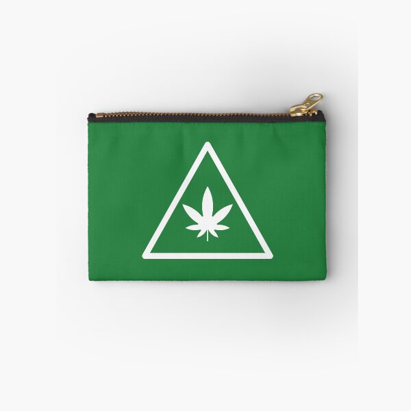 Item preview, Contains THC Weed Leaf Caution Symbol Label White - For Stoners/Smokers 420/Weed/Marijuana/Cannabis/Pot Lovers designed and sold by SteamParliament.