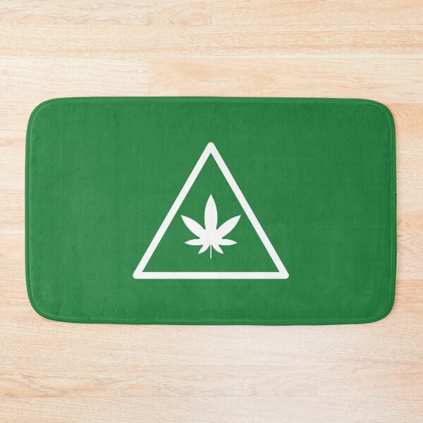 Item preview, Contains THC Weed Leaf Caution Symbol Label White - For Stoners/Smokers 420/Weed/Marijuana/Cannabis/Pot Lovers designed and sold by SteamParliament.