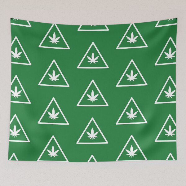 Item preview, Contains THC Weed Leaf Caution Symbol Label White - For Stoners/Smokers 420/Weed/Marijuana/Cannabis/Pot Lovers designed and sold by SteamParliament.