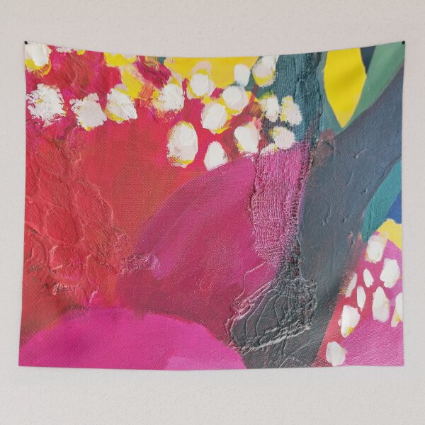 Item preview, Green and Hot Pink Abstract Design designed and sold by leahgay.