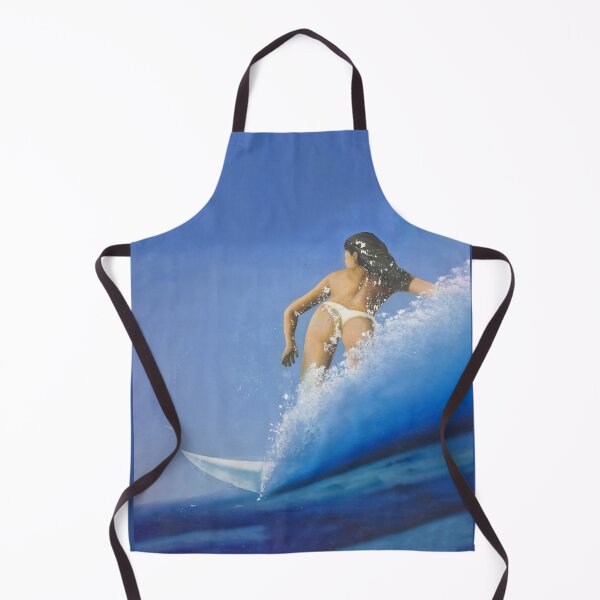 Item preview, Surfer Girl - Crackled Mural - Blue designed and sold by boltjesdesign.