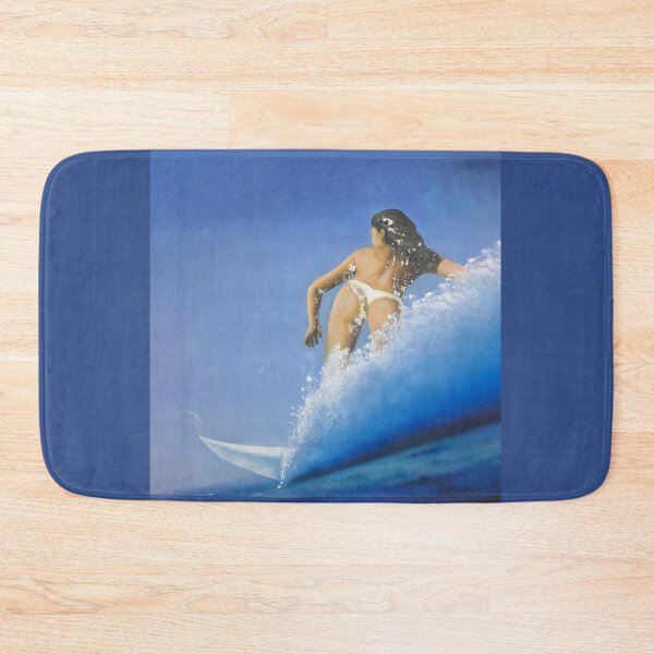 Item preview, Surfer Girl - Crackled Mural - Blue designed and sold by boltjesdesign.
