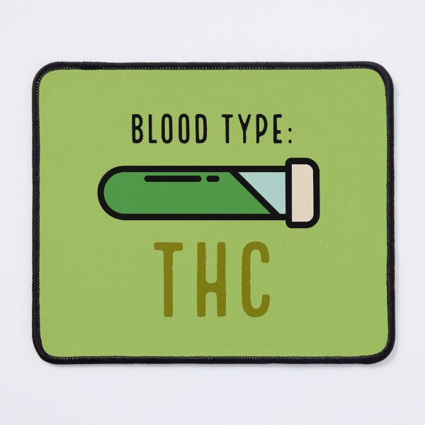 Item preview, Blood Type: THC Funny Design - For Stoners/Smokers 420/Weed/Marijuana/Cannabis/Pot Lovers designed and sold by SteamParliament.