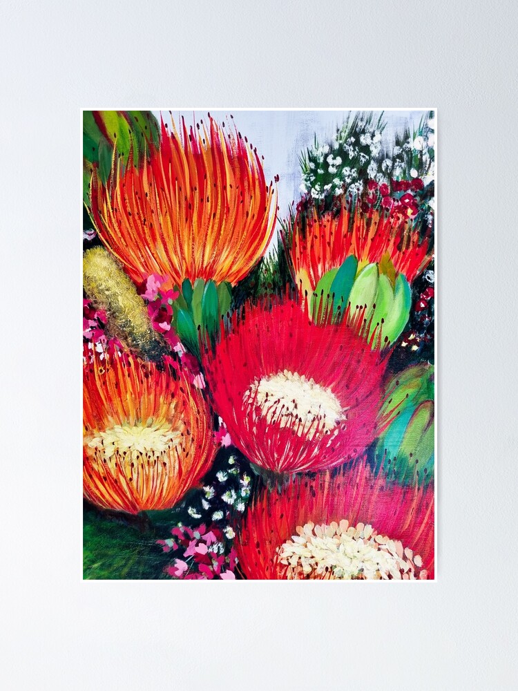 "Australian Floral Artwork" Poster for Sale by leahgay Redbubble