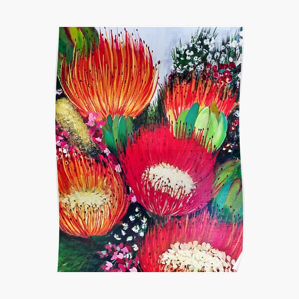 "Australian Floral Artwork" Poster for Sale by leahgay Redbubble