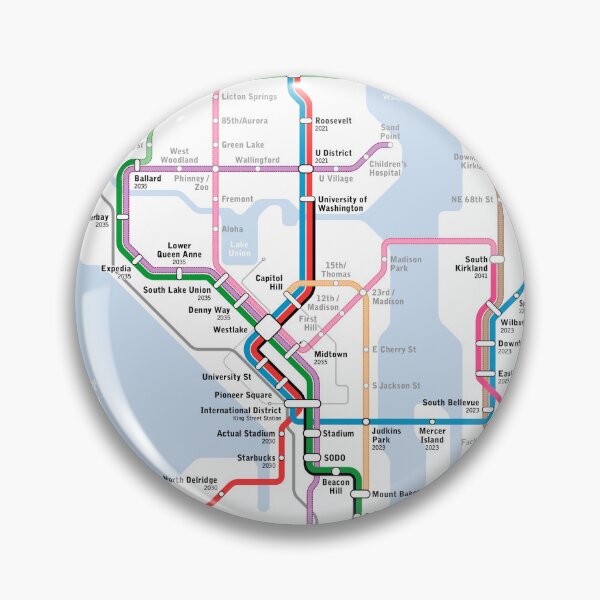 Item preview, Seattle Subway 2018 Vision Map designed and sold by tylerl0706.