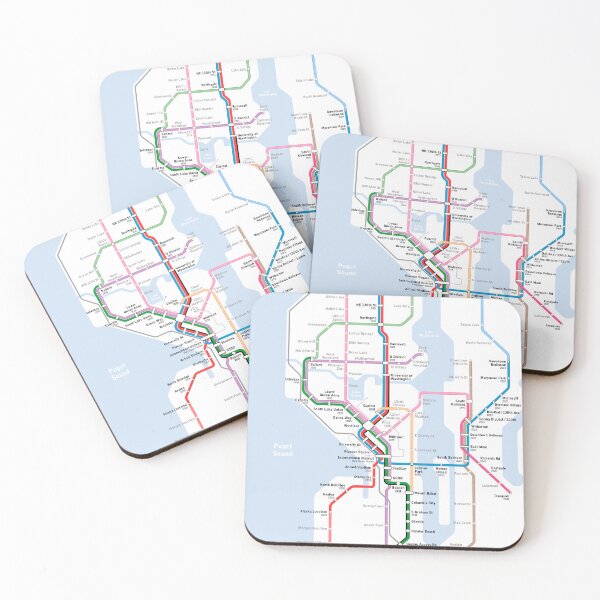 Item preview, Seattle Subway 2018 Vision Map designed and sold by tylerl0706.