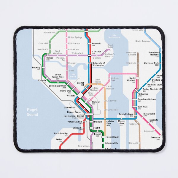 Item preview, Seattle Subway 2018 Vision Map designed and sold by tylerl0706.