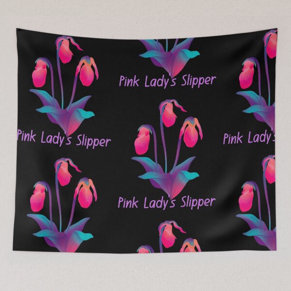 Item preview, Pink Lady's Slipper Wildflower Colorful Design designed and sold by EarthArtDesigns.