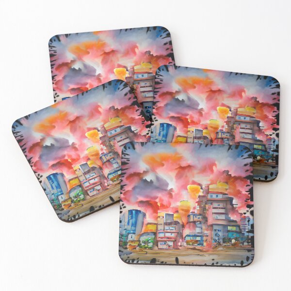 Item preview, burning city designed and sold by Elnica.