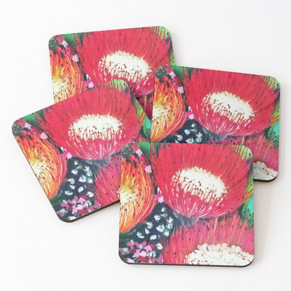 Item preview, Three Red Australian Flowers designed and sold by leahgay.