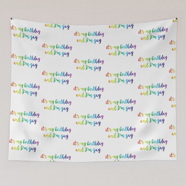 Item preview, "It's my birthday and I'm gay" HS Quote designed and sold by halfaheart.