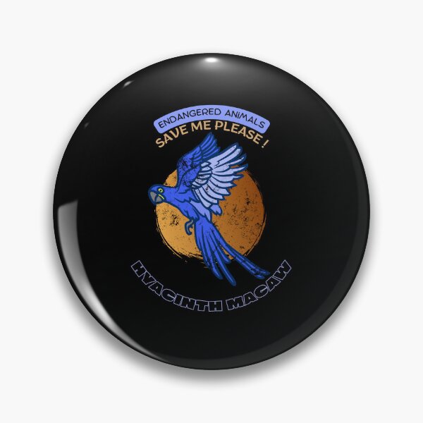 Item preview,  Endangered Animals Hyacinth Macaw designed and sold by yassooarts.