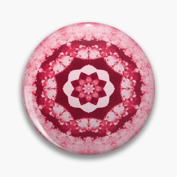 Item preview, Red and Pink Geometric Abstract Floral Pattern designed and sold by KeksWorkroom.