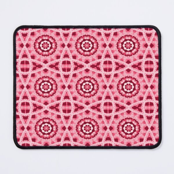 Item preview, Red and Pink Geometric Abstract Floral Pattern designed and sold by KeksWorkroom.