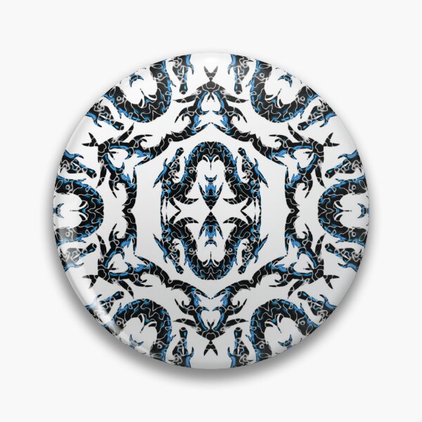 Item preview, Turquoise And Black Metallic Mythical Dragon Chinoiserie  designed and sold by DesignLust.