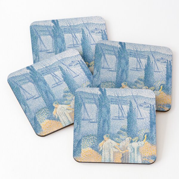 Item preview, The Promenade Landscape with Cypresses (1897) painting Henri-Edmond Cross. designed and sold by TeeARTHY.